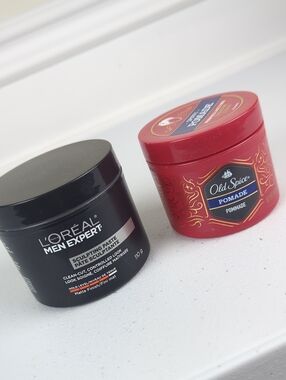 Bundle of 2: L'Oreal Men Expert Sculpting Paste & Old Spice Pomade